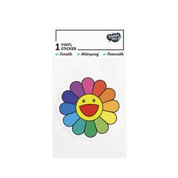 StickerYou Rainbow Flower Sticker Vinyl 1 pk