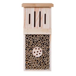 Nature's Way 13.6 in. H X 4.5 in. W X 5.9 in. L Wood Insect House