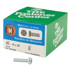 .7 x 20mm 50-Piece Hard-to-Find Fastener 014973279936 Phillips Pan Machine Screws