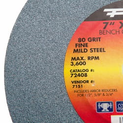 Forney 7 in. D X 1 in. Bench Grinding Wheel