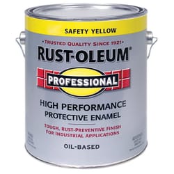 Rust-Oleum Professional Indoor and Outdoor Gloss Safety Yellow Oil-Based Protective Paint 1 gal