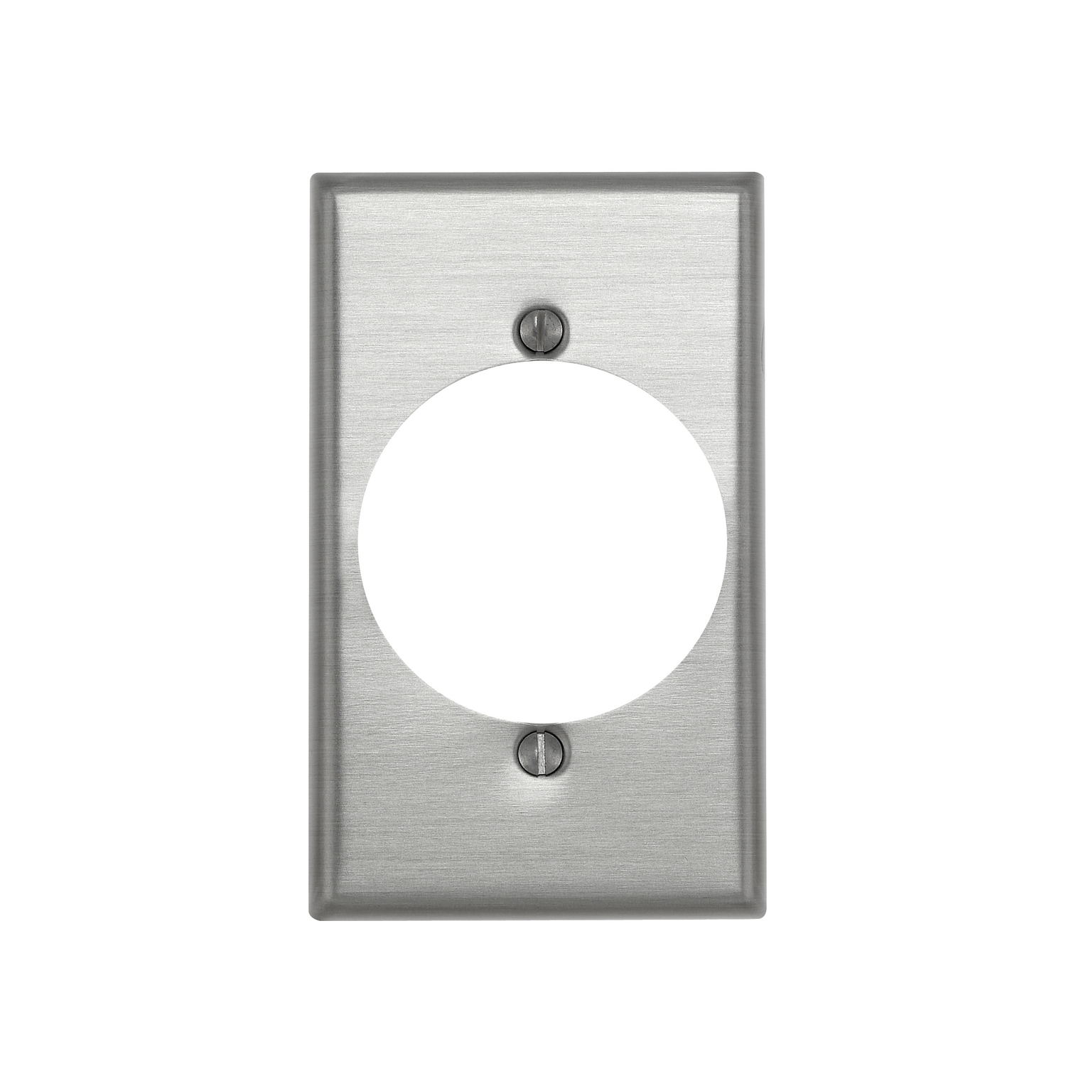 Leviton 1 gang Aluminum Single Outlet Wall Plate 1 pk
