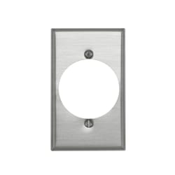 Leviton 1 gang Aluminum Single Outlet Wall Plate 1 pk