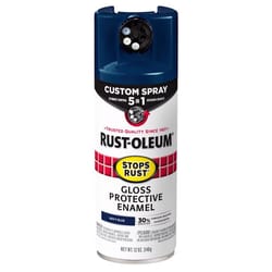 Rust-Oleum Stops Rust Custom Spray 5-in-1 Gloss Navy Blue Spray Paint 12 oz