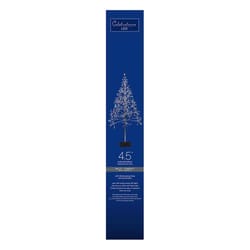 Celebrations Platinum LED Multi Shimmering Tree 4.5 ft. Pathway Decor