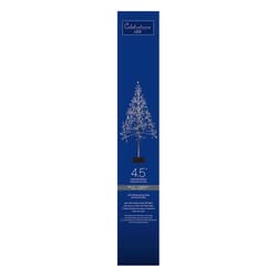 Celebrations Platinum LED Multi Shimmering Tree 4.5 ft. Pathway Decor