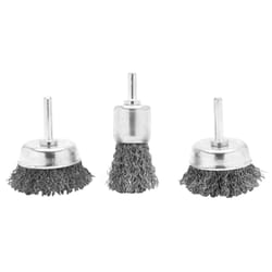Performance Tool Project Pro Wire Cup Brush Steel 3 pc