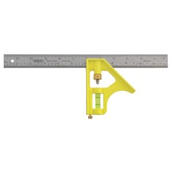 Stanley 12 in. L X 3 in. H Steel English Combination Square