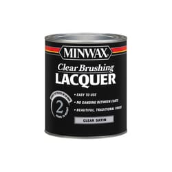 Minwax Satin Clear Oil-Based Brushing Lacquer 1 qt