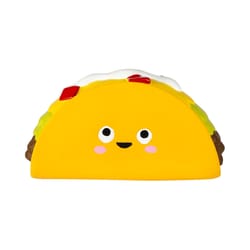 Pet Shop by Fringe Studio Yellow Latex Whatchu Taco Bout Dog Toy 1 pk