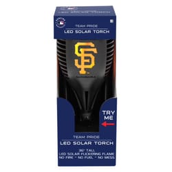 Sporticulture MLB 36 in. Solar Power Plastic San Francisco Giants Black Solar Torch