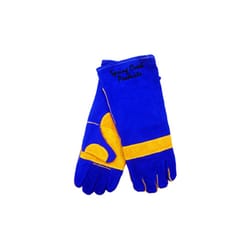 Spring Creek Products 16 in. Leather Welding Gloves Blue L 1 pk