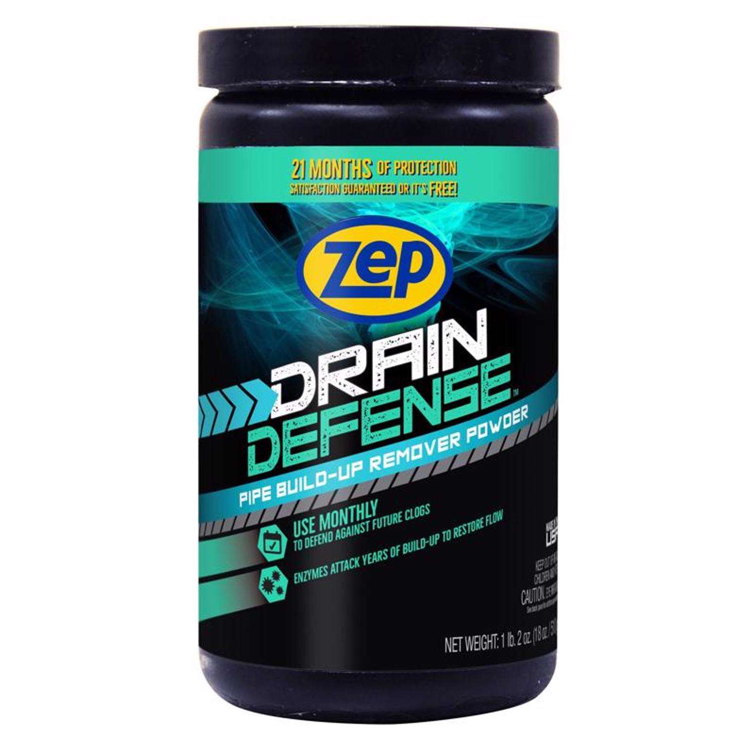 Zep Drain Defense Powder BuildUp Remover 18 oz Ace Hardware
