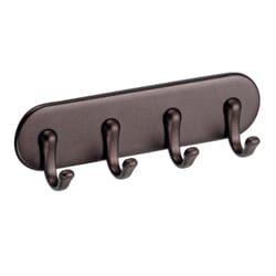 iDesign Affixx Brown Plastic Key Rack