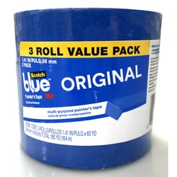 ScotchBlue  1.41 in. W Blue  Medium Strength  Original Painter's Tape  3 pk 