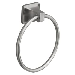 OakBrook Brushed Nickel Towel Ring Die Cast Zinc