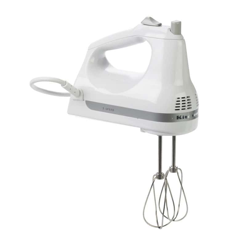 KitchenAid Ultra Power Hand Mixer Handheld Mixer Electric 5 Speed White