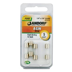 Jandorf AGW 5 amps Fast Acting Fuse 4 pk