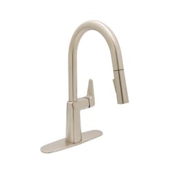 Huntington Brass One Handle Satin Nickel Kitchen Faucet