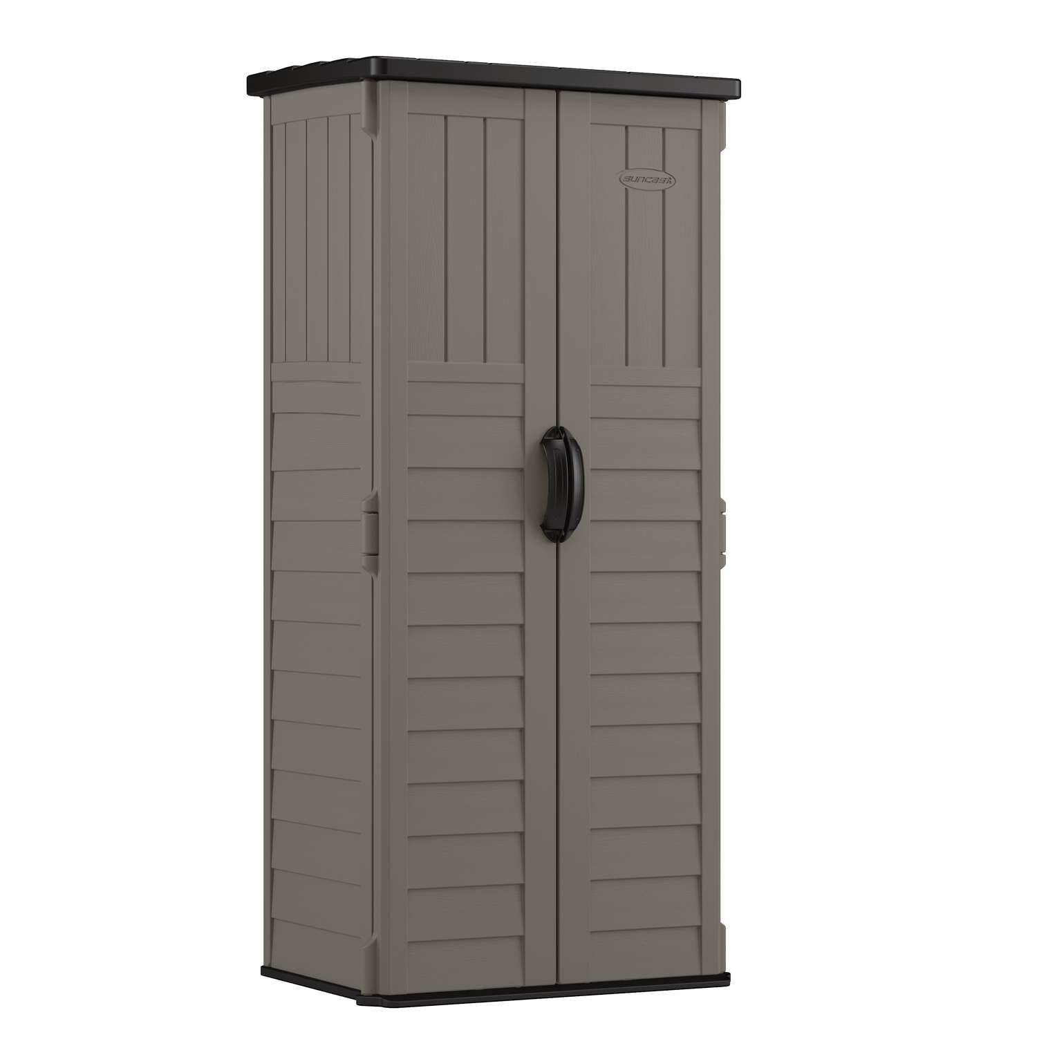 Suncast 2 ft. x 2 ft. Plastic Vertical Storage Shed with Floor Kit ...