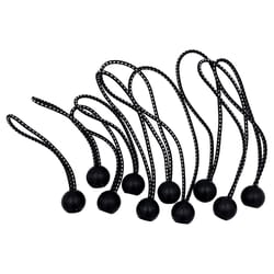 General Tools Black Bungee Cord Set 6 and 9 in. L 12 pk