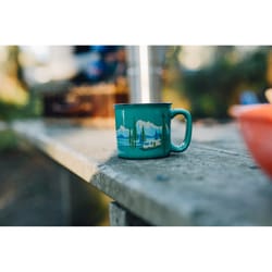 Camp Casual Multicolored Ceramic Birds Eye View Vintage RV Coffee Mug