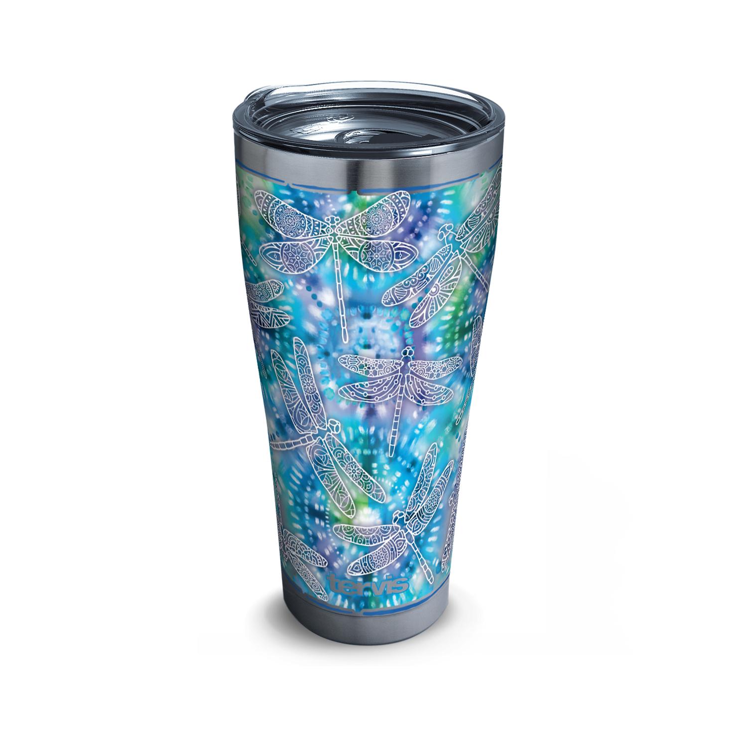 Tervis 30 oz Multicolored BPA Free Dragon Fly Double Wall Tumbler Sansujyuku sansujyuku.com