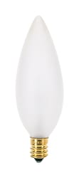 Satco 25 W BA9.5 Decorative Incandescent Bulb E12 (Candelabra) Soft White 2 pk