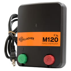 Gallagher M120 110 V Electric-Powered Fence Energizer 15418176000 sq ft Black/Orange
