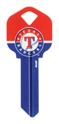 Hillman Texas Rangers Painted Key House/Office Universal Key Blank Single
