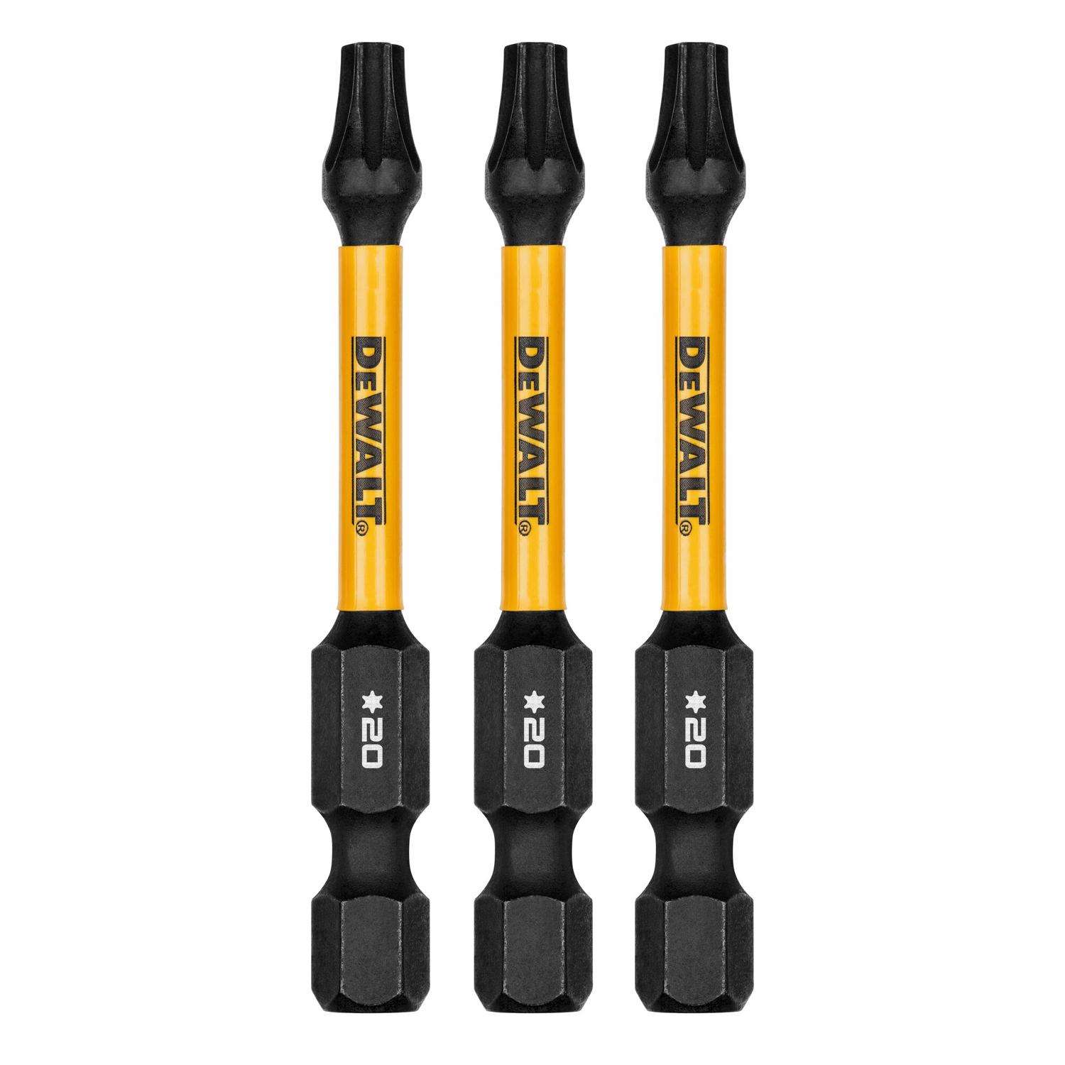 DeWalt FlexTorq Torx T20 X 2.25 in. L Drill and Driver Bit Set Steel 3 pc Ace Hardware