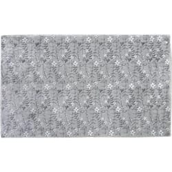 Cozy Living 33 in. W X 21 in. L Gray Daisy Chain Polyester Accent Rug