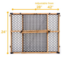 Safety 1st Multicolored 24 in. H X 28-42 in. W Wood Child Safety Gate Safety 1st Multicolored 24 in. H X 28-42 in. W Wood Child Safety Gate