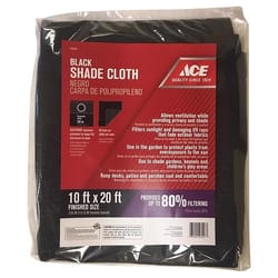 Ace 10 ft. W X 20 ft. L Heavy Duty Polyethylene Shade Cloth Black