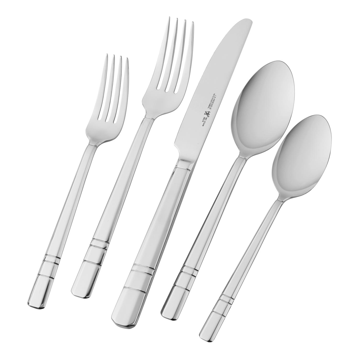 Zwilling J.A Henckels Silver Stainless Steel Flatware Set 1 Sansujyuku sansujyuku.com