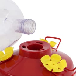 Perky-Pet Hummingbird 33 oz Plastic Rounded Vase Nectar Bird Feeder 3 ports