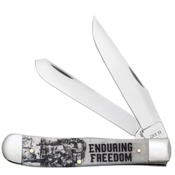 Case Trapper Knife Black/Silver 1 pc