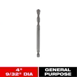 Diablo Snap-Lock Plus 9/32 in. Carbide Tipped 4 in. L X 1/4 in. D Hole Saw Pilot Bit