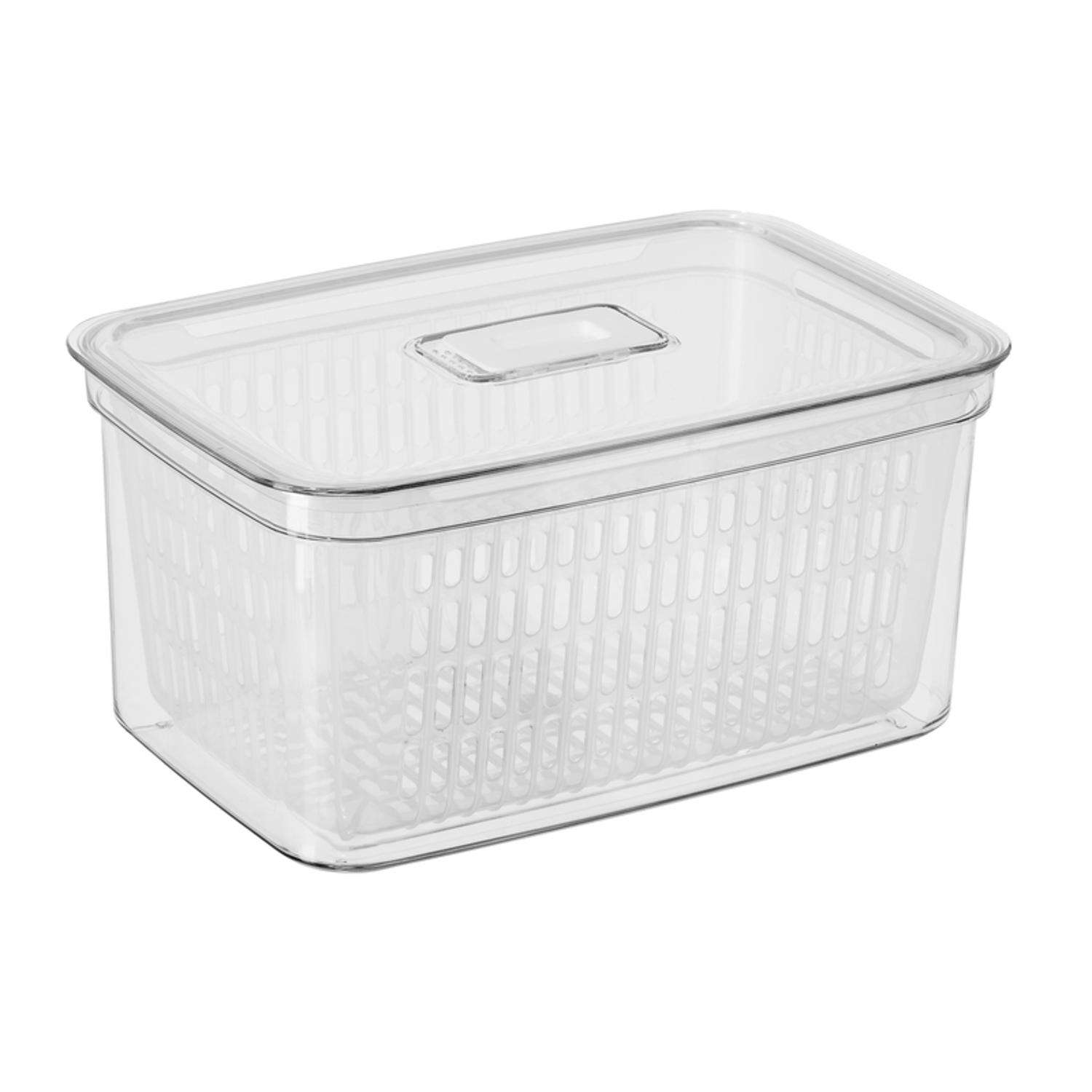 Oggi Clear/White Polypropylene Refrigerator Storage - Ace Hardware