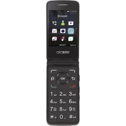 Total Wireless Alcatel MyFlip Prepaid Flip Phone Black