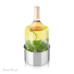 Final Touch Silver Stainless Steel Wine Chiller