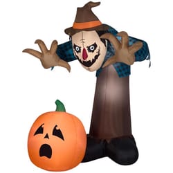 Gemmy Airblown 90.1574 in. LED Prelit Animated Scarecrow Inflatable