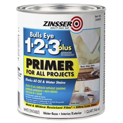 Zinsser Bulls Eye 123 Plus White Water-Based Acrylic Primer 1 qt
