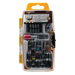 Performance Tool Assorted 2 in. L Impact Driver Bit Set S2 Tool Steel 13 pc