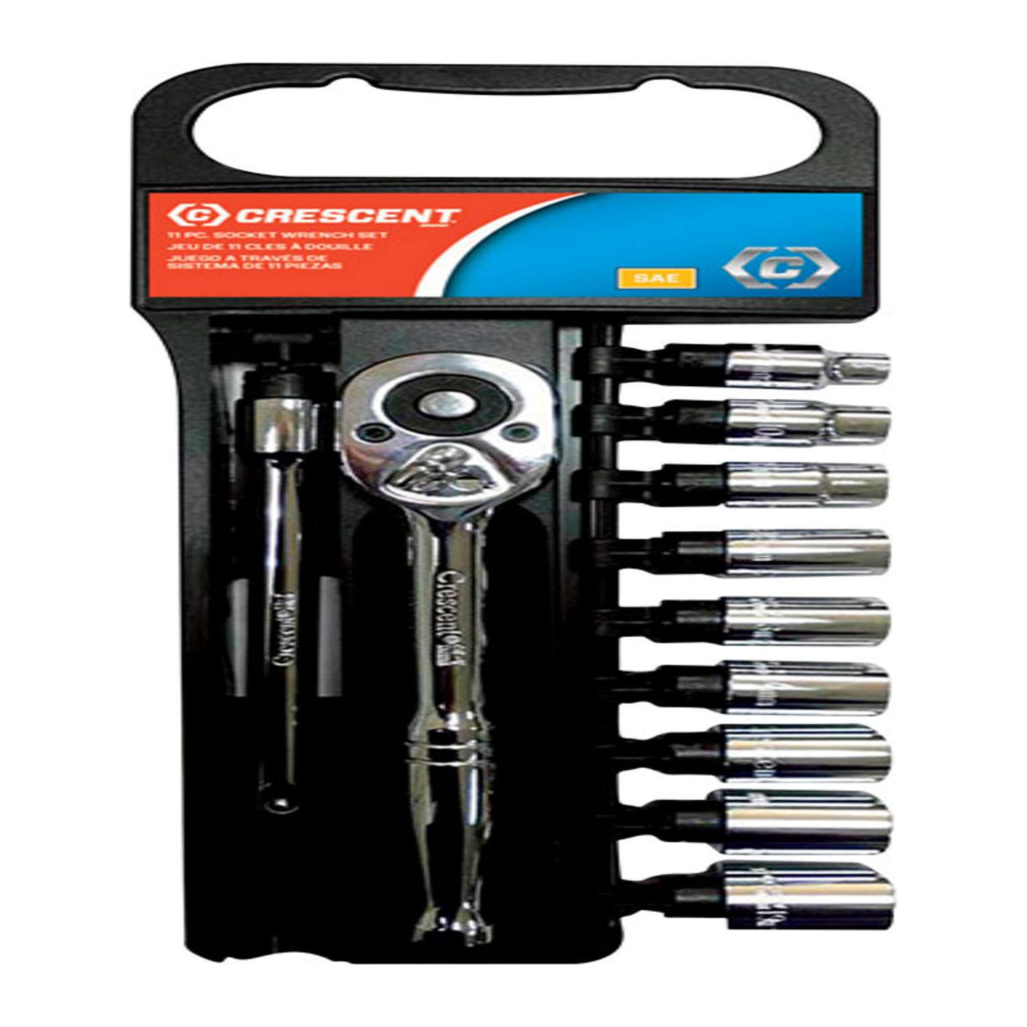 Crescent 3/8 in. drive S SAE 12 Point Socket Wrench Set 11 pc Ace