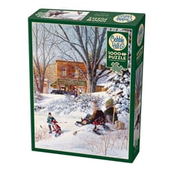 Cobble Hill Winter Sledding Jigsaw Puzzle 1000 pc