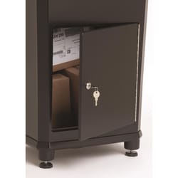 Architectural Mailboxes Elephantrunk Modern Cast Aluminum Surface Mount Black Drop Box