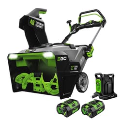 EGO Power+ Peak Power SNT2114 21 in. Single stage 56 V Battery Snow Blower Kit (Battery & Charger) W/ STEEL AUGER & TWO 7.5 AH BATTERIES