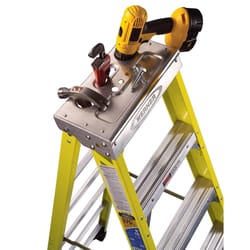 Werner 12 ft. H Fiberglass Step Ladder Type IAA 375 lb. capacity