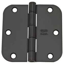 National Hardware 3-1/2 in. L Oil Rubbed Bronze Door Hinge 12 pk